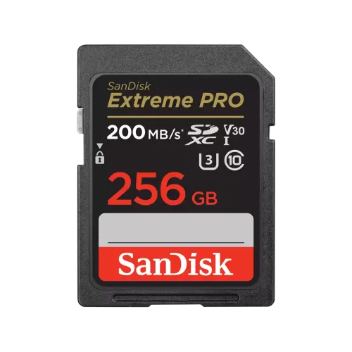SanDisk Extreme PRO SDHC And SDXC UHS-I Memory Card (SDSDXXD-256G-GN4IN) — 256GB, 200mbps