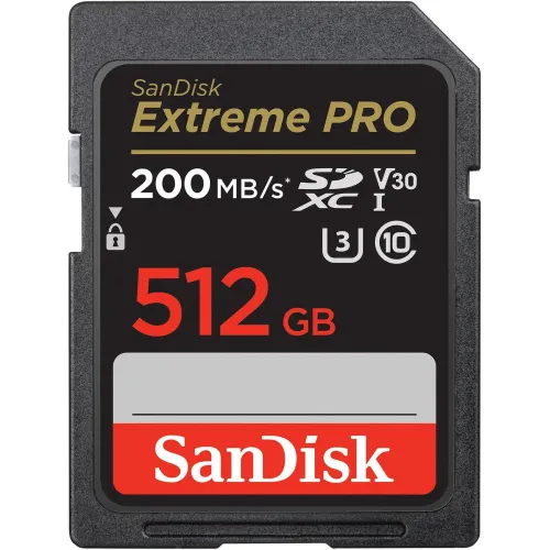 SanDisk Extreme PRO Memory Card — 512GB, SDHC/SDXC UHS-I