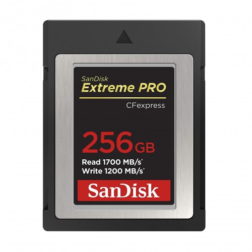 SanDisk Extreme Pro Compact Flash Type-B Memory Card — CFexpress 256GB, 1700 MB/s (SDCFE-256G-GN4NN)