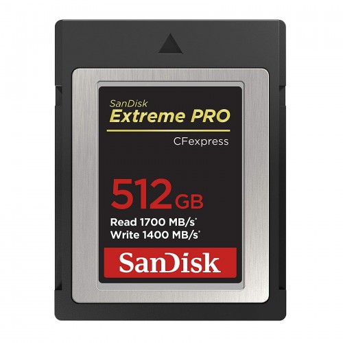 SanDisk Extreme Pro CFexpress Memory Card (SDCFE-512G-GN4NN) — 512GB, Type-B, 1700 MB/s