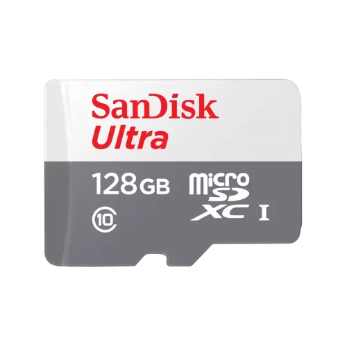 SanDisk Ultra Micro SDXC UHS-I Memory Card — 128GB, Class-10, 100mbps (SDSQUNR-128G-GN6MN)
