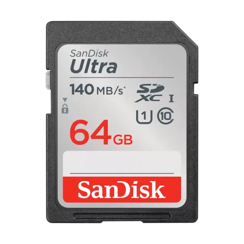 Sandisk Ultra SDXC UHS-I Memory Card — 64GB, 140Mbps (SDSDUNB-064G-GN6IN)