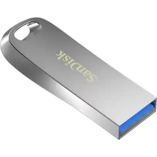 SanDisk Ultra Luxe Pen Drive — 256GB, USB 3.1, Metal Silver
