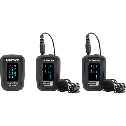 Saramonic Blink500 Pro B2 Clip-On Mic System — Advanced Wireless, 2-Person