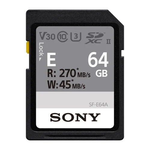 Sony SF-E Series Memory Card — UHS-II SDXC, 64GB