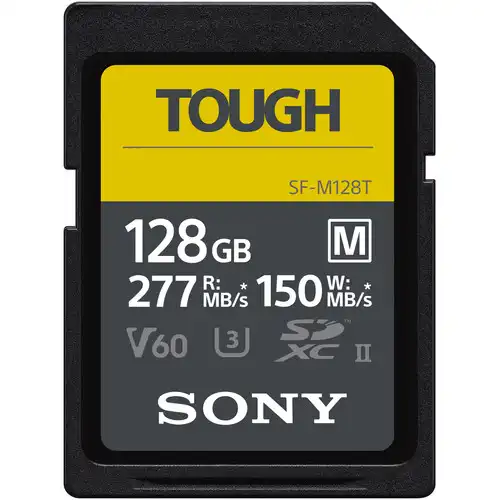 Sony SF-M Tough Series SDXC Memory Card — 128GB, UHS-II
