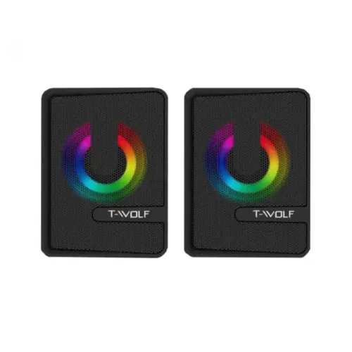 T-Wolf S3 Gaming Speaker — Portable Wired RGB