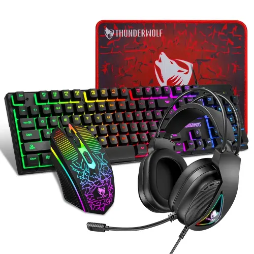 T-WOLF TF400 Gaming Combo Set — 4 In 1