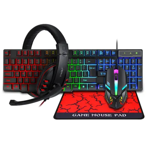 T-WOLF TF800 Gaming Combo Set — 4-in-1