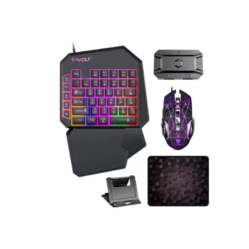 T-WOLF TF950 Wired Gaming Combo — 5-in-1