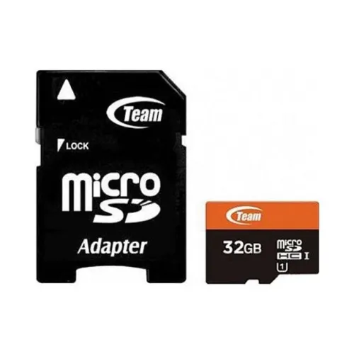 TEAM MicroSDHC/SDXC Memory Card with Adapter — 32GB, UHS-I U1
