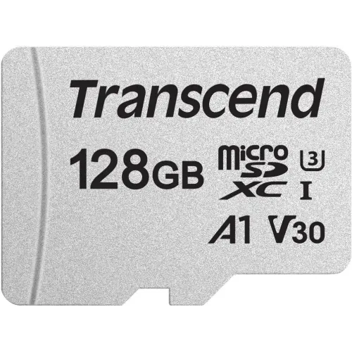 Transcend 300S Memory Card — 128GB MicroSDXC/SDHC, Class 10 (TS128GUSD300S)