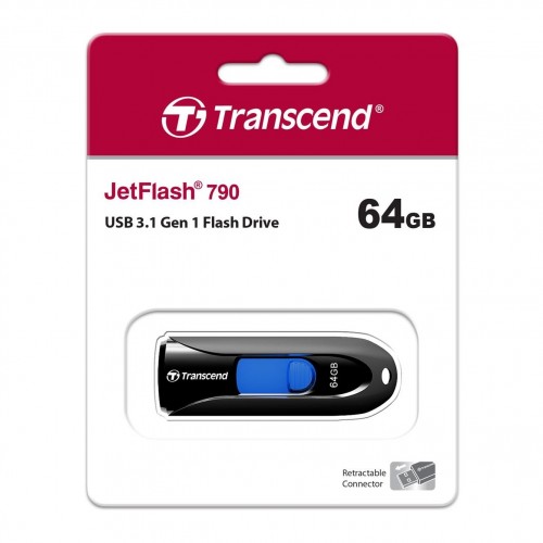 Transcend JetFlash 790 64GB Pen Drive — USB 3.1 Gen 1