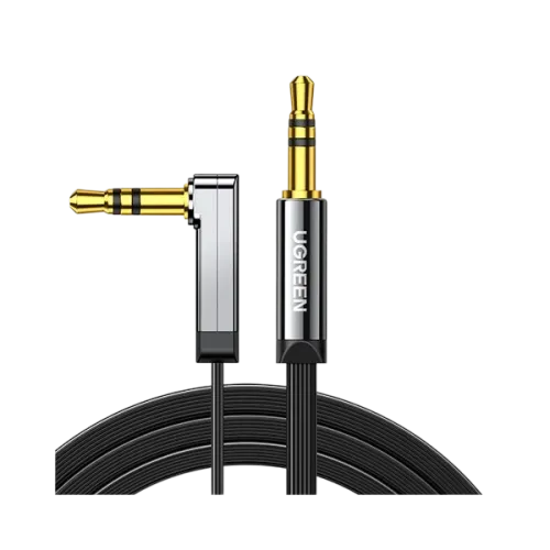 Ugreen AV119 Audio Cable — 3.5mm Right Angle, 2M #10599
