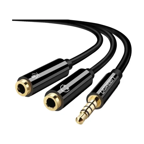 UGREEN AV141 Headphone Splitter Cable — 3.5mm Male to Dual 3.5mm Female