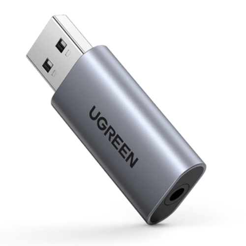 Ugreen CM383 Audio Converter #80864 — 3.5mm Female to USB Male