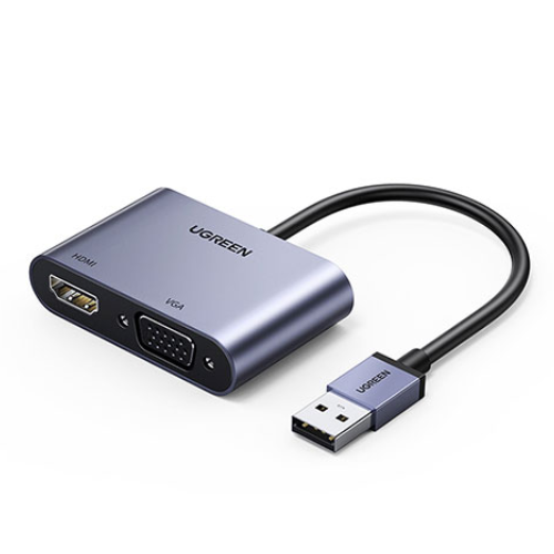 Ugreen CM449 Converter — USB-A to HDMI/VGA #20518