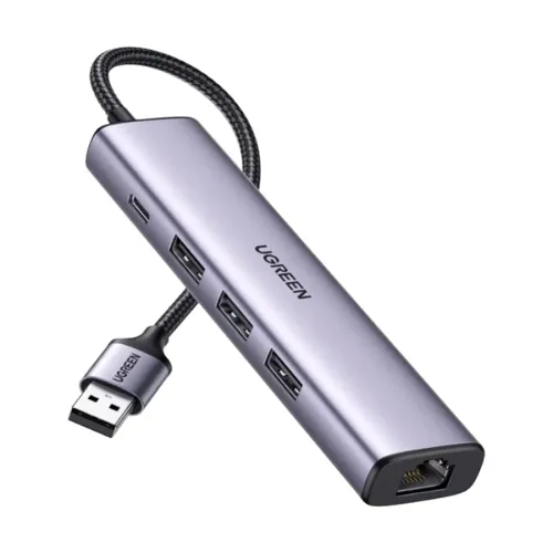 UGREEN CM475 Ethernet Adapter Hub — 5 in 1 #60554