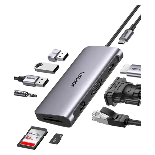 UGREEN CM639 Type-C Docking Station — 10-in-1, Multifunctional #45380