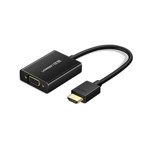 Ugreen MM102 Converter — HDMI Male to VGA Female with Audio #40233