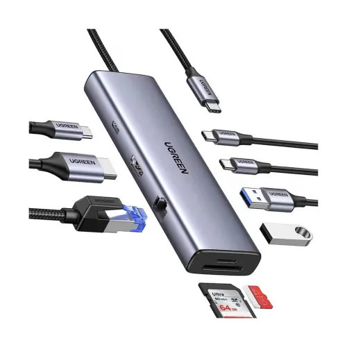 UGREEN Revodok CM498 Type-C Docking Station — Multifunctional 9-in-1, #15375