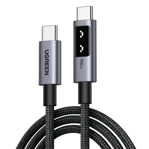 Ugreen Uno USB Type-C Cable #35501 — 100W, LED Display