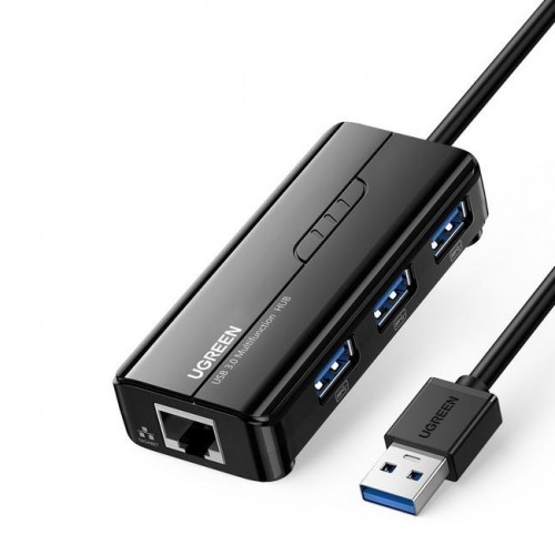 UGREEN USB 3.0 Hub with Gigabit Ethernet Adapter — #20265
