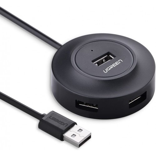 UGREEN Hub — USB 2.0, 4 Ports, 50cm #20277