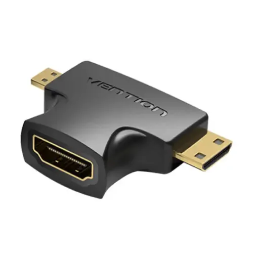 Vention AGFB0 Converter — 2-in-1 Micro & Mini HDMI Male to HDMI Female