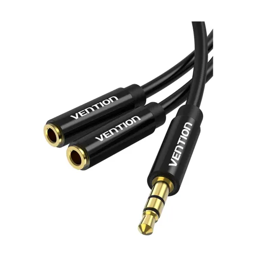 Vention BBSBY Stereo Splitter Audio Cable — 3.5mm Male to 2x3.5mm Female