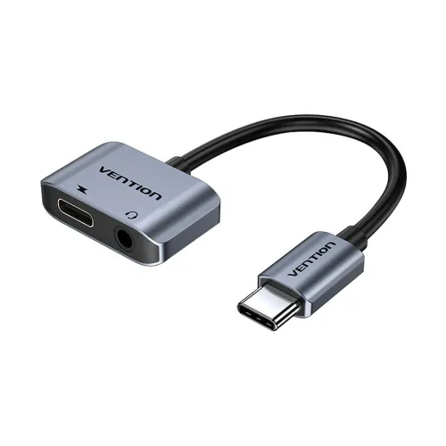 Vention BGSHA Converter — Type-C Male to 3.5mm & Type-C Female