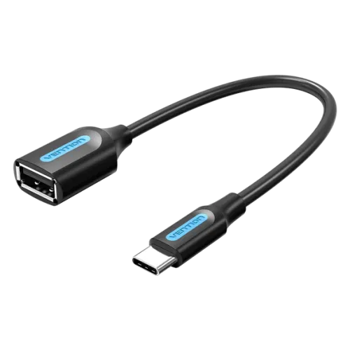Vention CCSBB OTG Cable — USB 2.0 Type-C Male to USB A Female, 0.15M