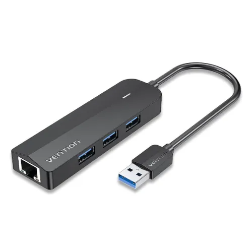 VENTION CHNBB USB 3.0 Hub — 3-Port, with Gigabit Ethernet Adapter