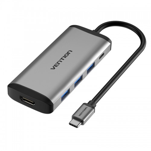 Vention CNBHB PD Converter — Type-C to HDMI to USB3.0