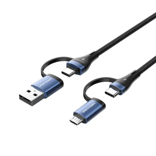 Vention CTLLG Cable — 4-in-1, 1.5M, USB 2.0 and Micro USB to Type-C