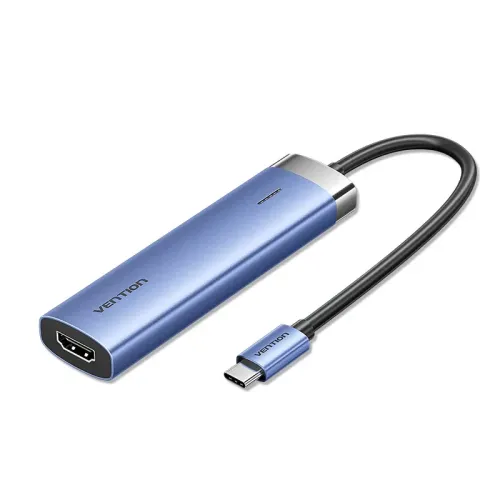 Vention TGESB Docking Station — Type-C, 5-in-1 Multifunctional
