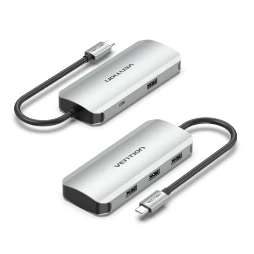 Vention TNAHB Hub — USB-C to USB 3.0, 4-Port Micro-B