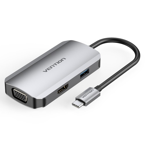 Vention TOAHB Docking Station — Multi-function USB-C, 4-in-1