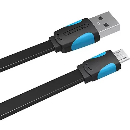 Vention VAS-A08-B150 USB Male to Micro USB Cable — 1.5M, Flat