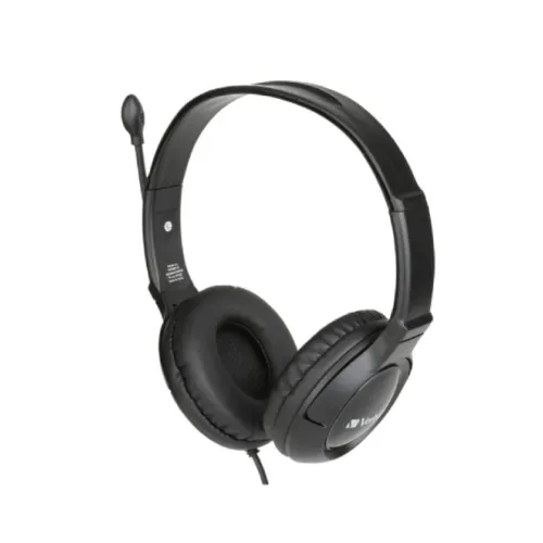 Verbatim 3.5mm Headset #66705 — Noise Cancelling, Boom Mic