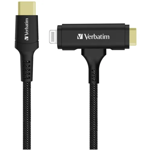 Verbatim USB-C to Lightning 2-in-1 Cable — 1.2M