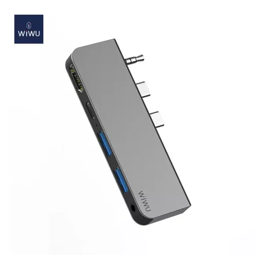 WiWU Alpha M X Pro Laptop Adapter Dongle — 5 in 1