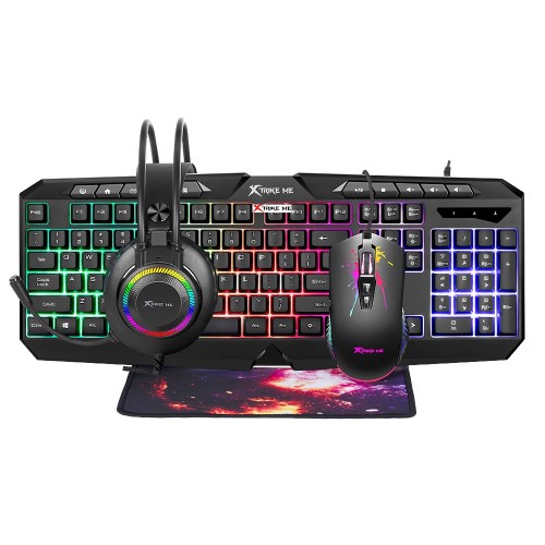 Xtrike Me CMX-410 Combo — Gaming Keyboard, Mouse, Mousepad & Headset