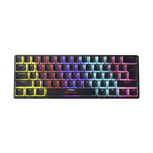 Xtrike Me GK-985P Mechanical Gaming Keyboard — 60%, PUDDING, Rainbow LED