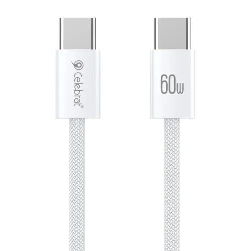 Yison Celebrat U600 USB Type-C Cable — White, 60W, 1 Meter