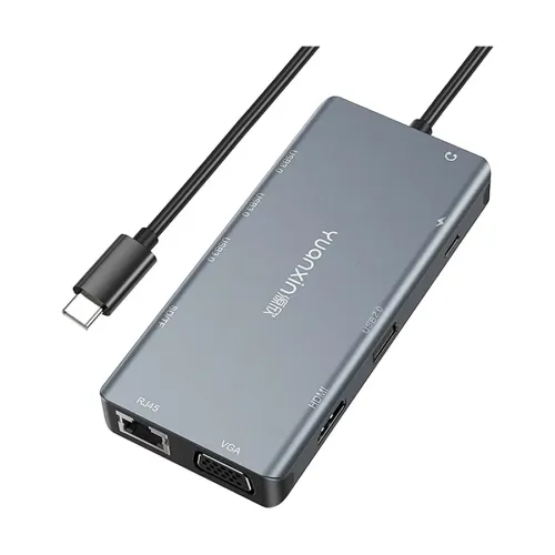 Yuanxin X-3111 Type-C Hub — Multiport, 11 in 1