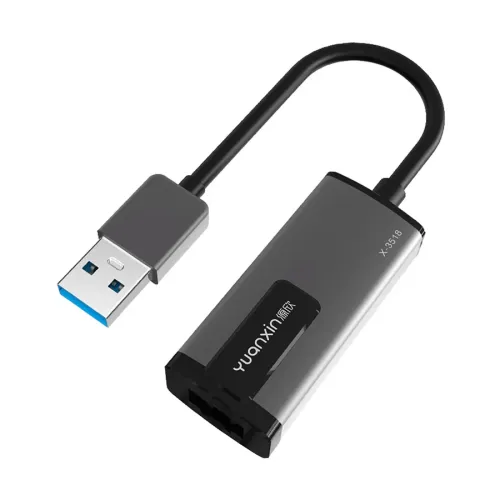 Yuanxin X-3518 Converter — USB Male to LAN Female