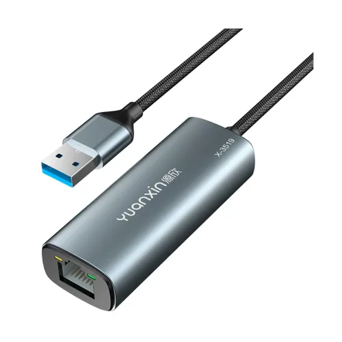 Yuanxin X-3519 Converter — USB Male to LAN Female