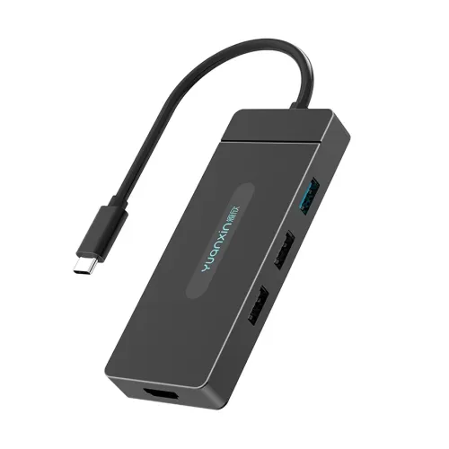 Yuanxin X-80107 Aluminium USB Hub — 7-in-1 Multiport