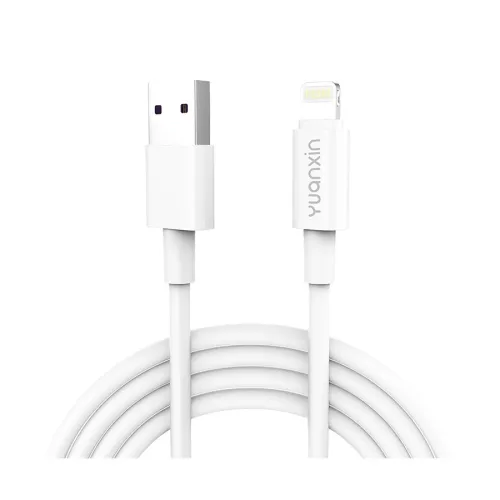 Yuanxin X-KC802 Data & Charging Cable — USB Male to Lightning Male, 1 Meter